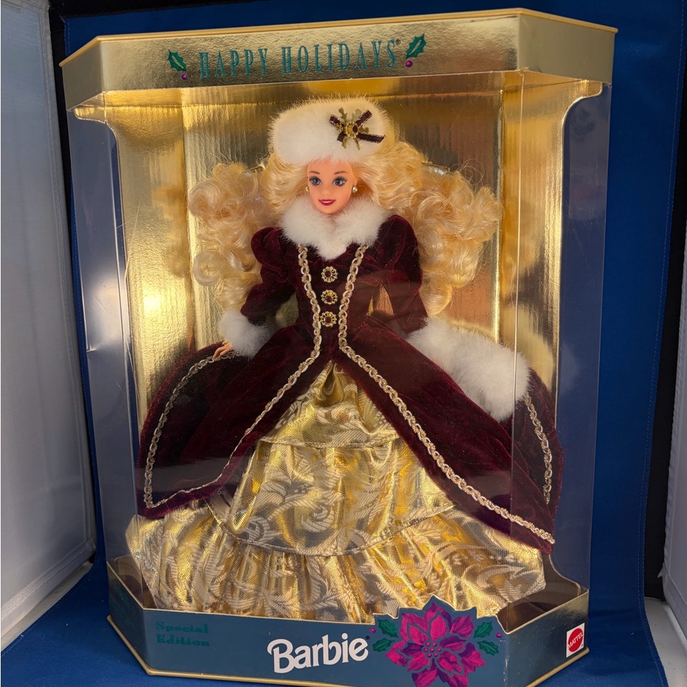 Barbie Burgundy & Gold Holiday Collector Doll